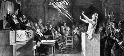 Recreation of the salem witch trial event
